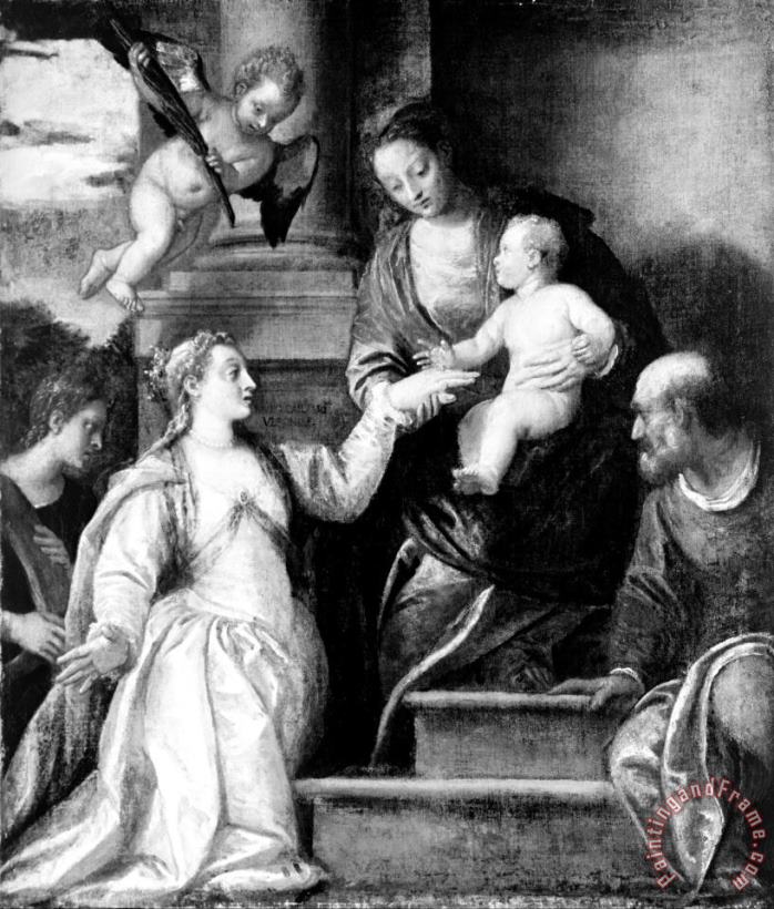 Paolo Caliari Veronese The Mystic Marriage of St Catherine Art Painting