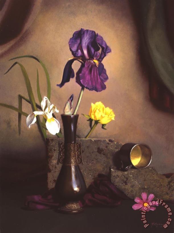 Flower Stillife painting - Patrick Devonas Flower Stillife Art Print