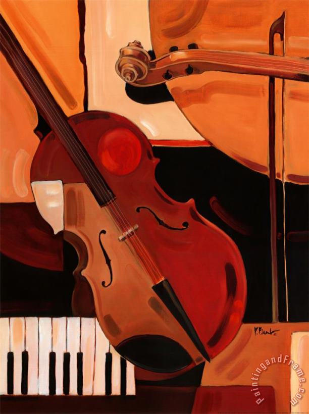 Paul Brent Abstract Violin Art Print