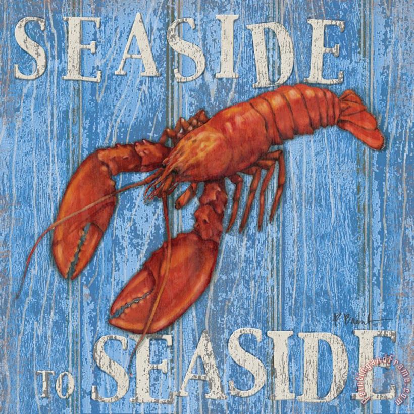 Coastal Usa Lobster painting - Paul Brent Coastal Usa Lobster Art Print