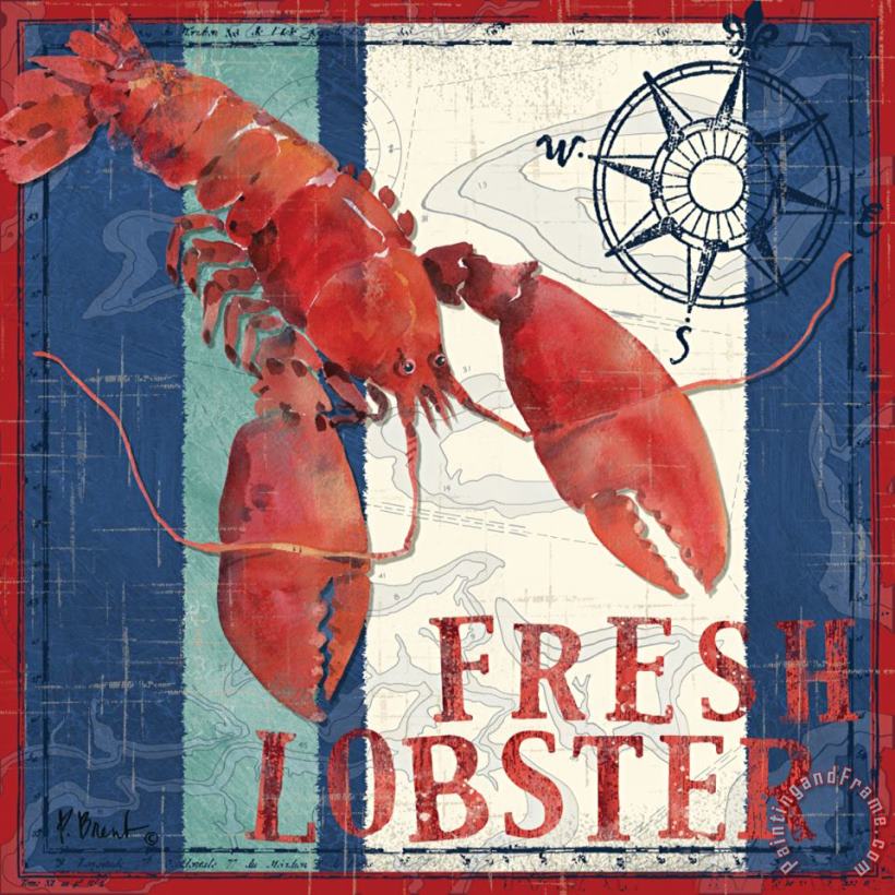 Deep Sea Lobster painting - Paul Brent Deep Sea Lobster Art Print