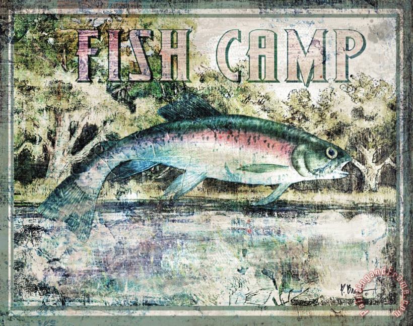 Paul Brent Fish Camp Art Painting