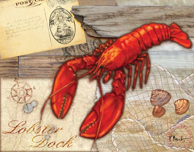 Paul Brent Fresh Catch Lobster Art Print