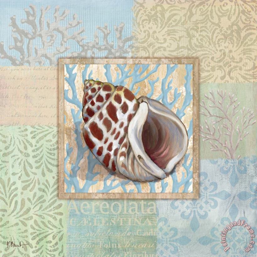 Paul Brent Oceanic Shell Collage I Art Painting