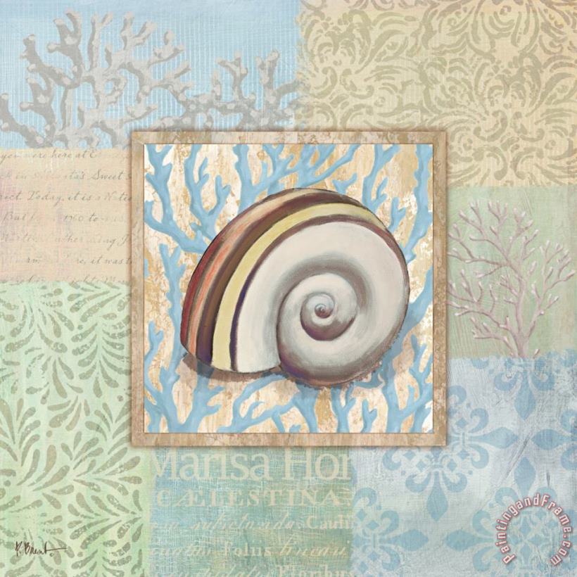 Paul Brent Oceanic Shell Collage Iv Art Painting