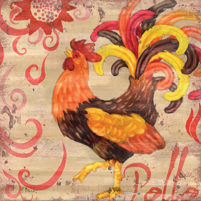 Paul Brent Royale Rooster II Art Painting