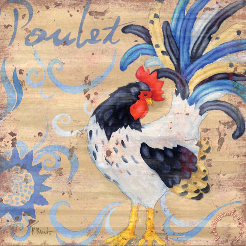 Paul Brent Royale Rooster Iv Art Painting