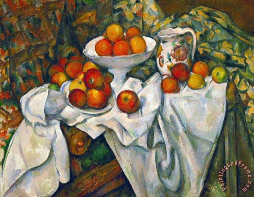Paul Cezanne Apples And Oranges Art Print