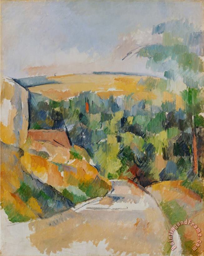 Paul Cezanne Bend of The Road 1900 06 Art Painting
