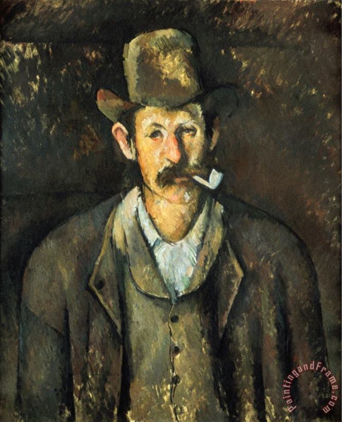 Cezanne Pipe Smoker C1892 painting - Paul Cezanne Cezanne Pipe Smoker C1892 Art Print