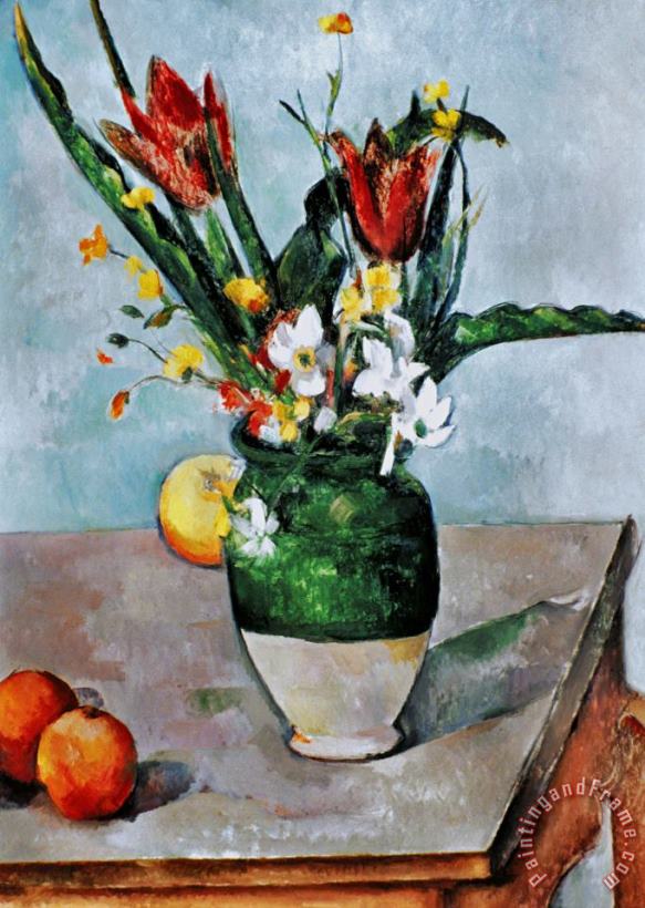 Paul Cezanne Cezanne Tulips 1890 92 Art Print