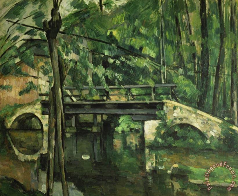 Paul Cezanne Die Bruecke in Maincy Gegen 1879 Art Print