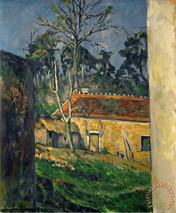 Paul Cezanne Farmyard at Auvers 1879 1882 Art Painting