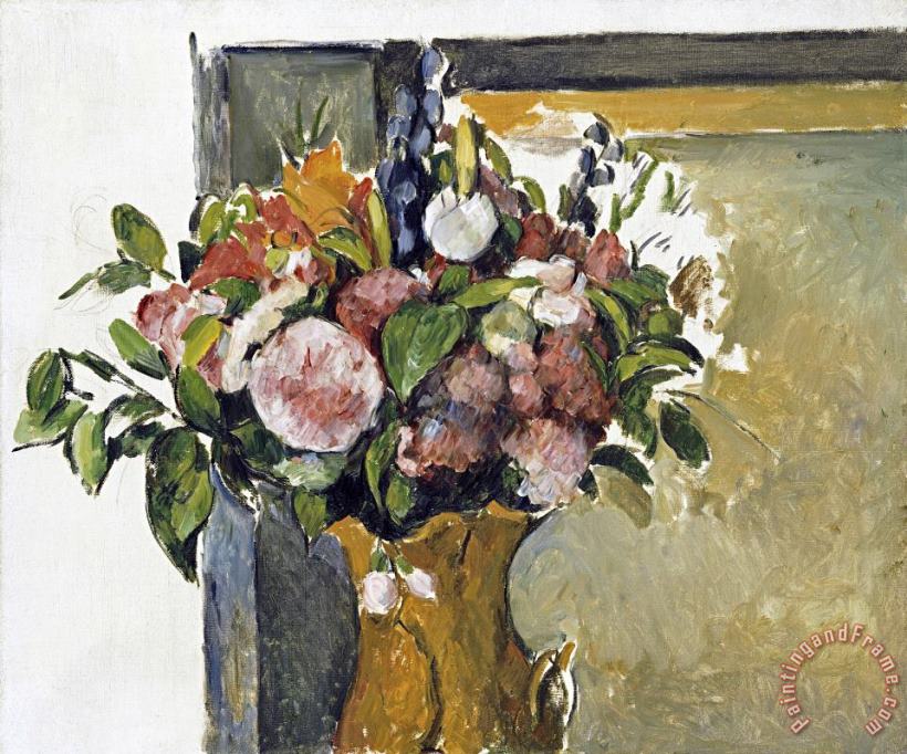 Paul Cezanne Flowers in a Vase Art Painting