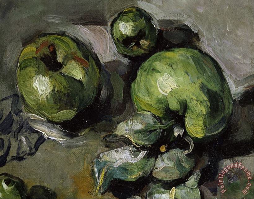 Paul Cezanne Green Apples C 1873 Art Print