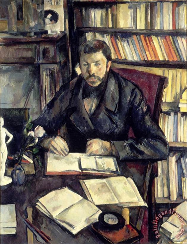Gustave Geffroy C 1895 painting - Paul Cezanne Gustave Geffroy C 1895 Art Print