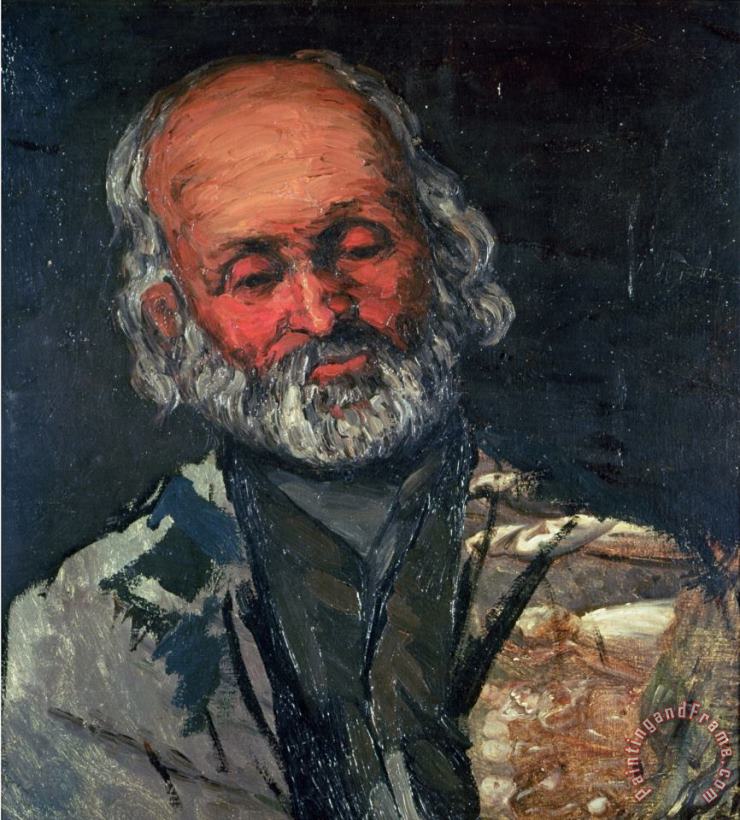 Head of an Old Man C 1866 painting - Paul Cezanne Head of an Old Man C 1866 Art Print