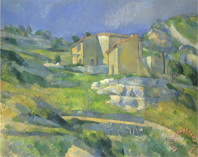 Houses in Provence 1880 painting - Paul Cezanne Houses in Provence 1880 Art Print