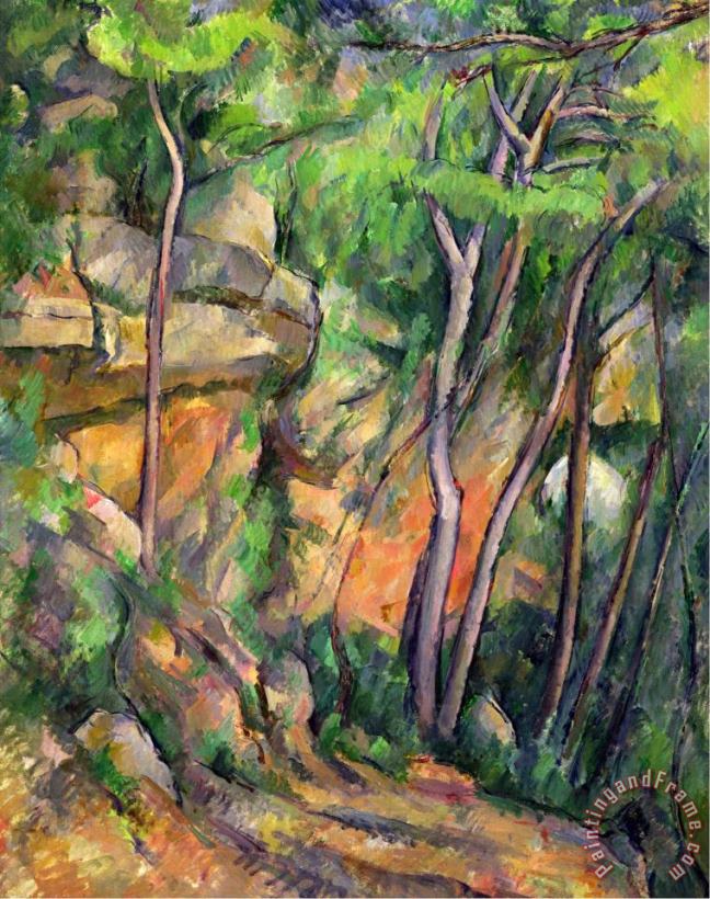 Paul Cezanne In The Park of Chateau Noir Circa 1896 99 Art Print