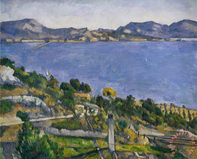 L Estaque painting - Paul Cezanne L Estaque Art Print