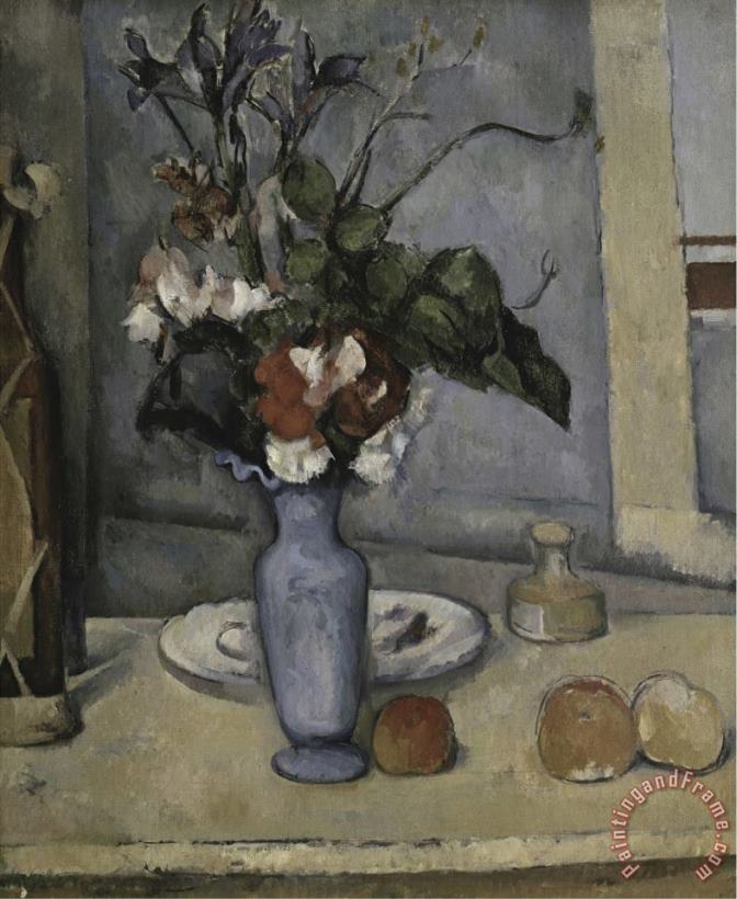 Paul Cezanne Le Vase Bleu Art Painting
