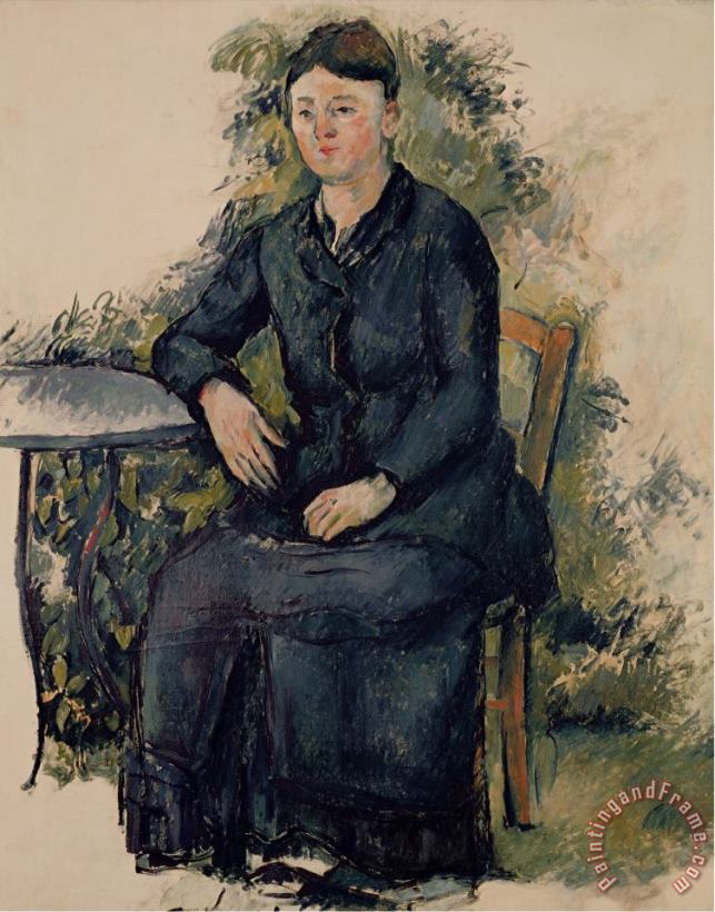 Paul Cezanne Madame Cezanne in The Garden 1880 82 Art Print