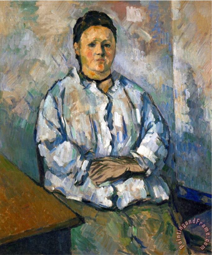 Madame Cezanne Seated 1893 94 painting - Paul Cezanne Madame Cezanne Seated 1893 94 Art Print