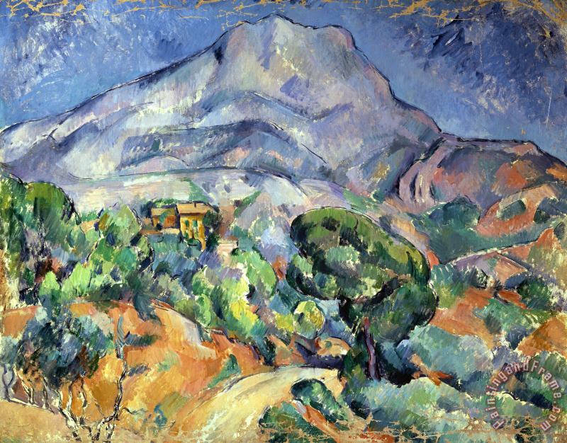 Paul Cezanne Mont Sainte Victoire Seen From La Route Du Tholonet Art Print
