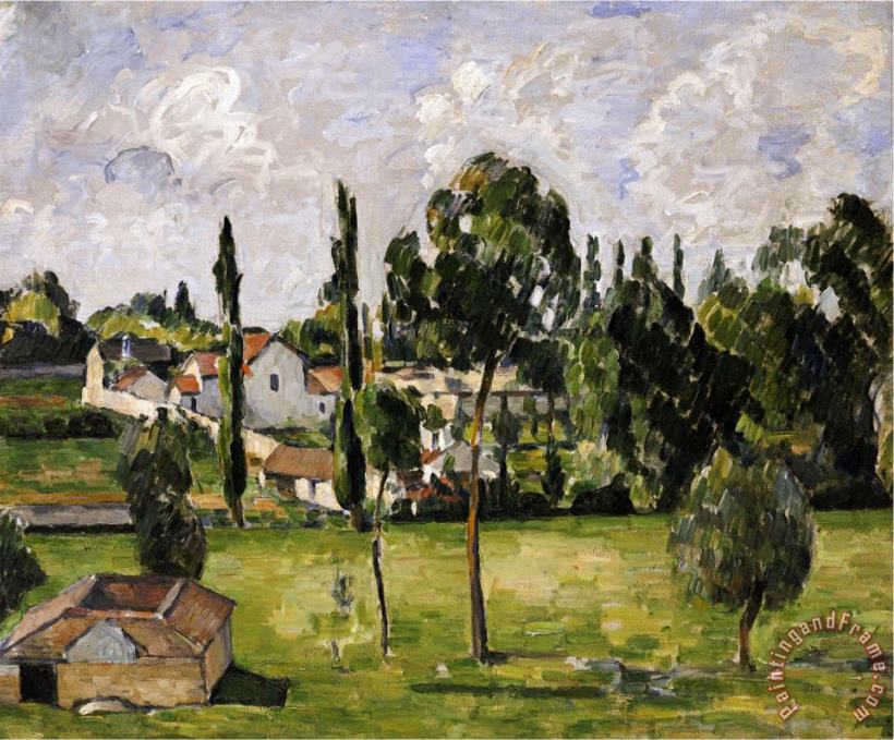 Paul Cezanne Paysage Avec Conduite D Eau Circa 1879 Art Painting
