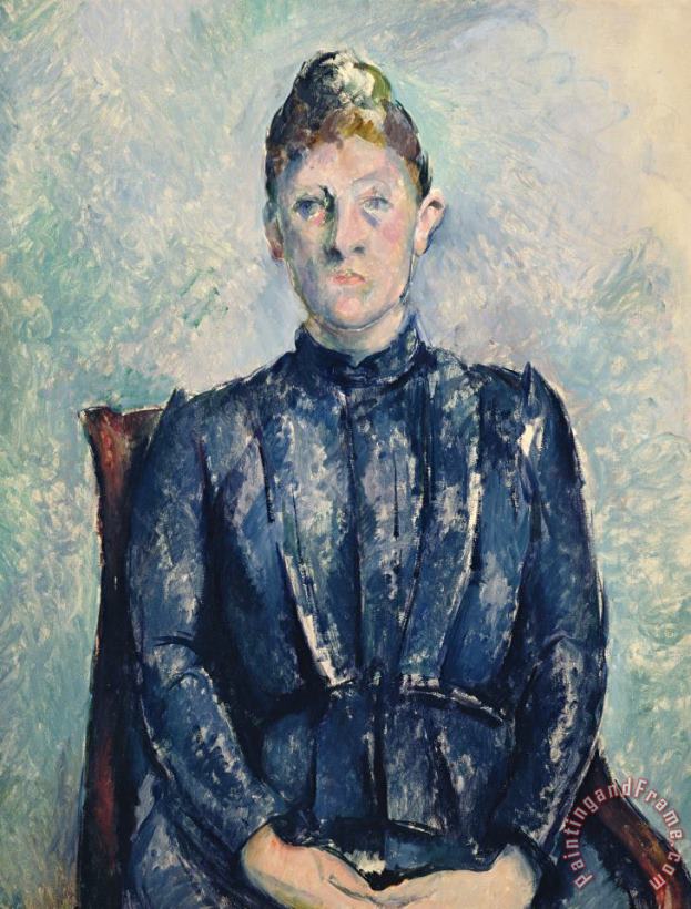 Paul Cezanne Portrait Of Madame Cezanne Art Print
