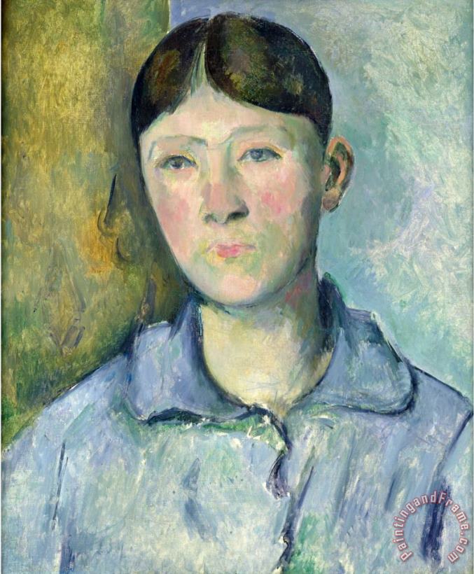 Portrait of Madame Cezanne 1885 90 painting - Paul Cezanne Portrait of Madame Cezanne 1885 90 Art Print