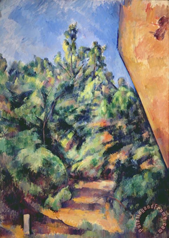 Paul Cezanne Red Rock Art Print