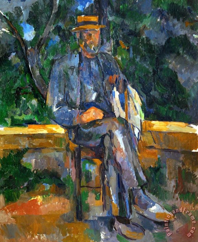 Seated Man 1905 1906 painting - Paul Cezanne Seated Man 1905 1906 Art Print
