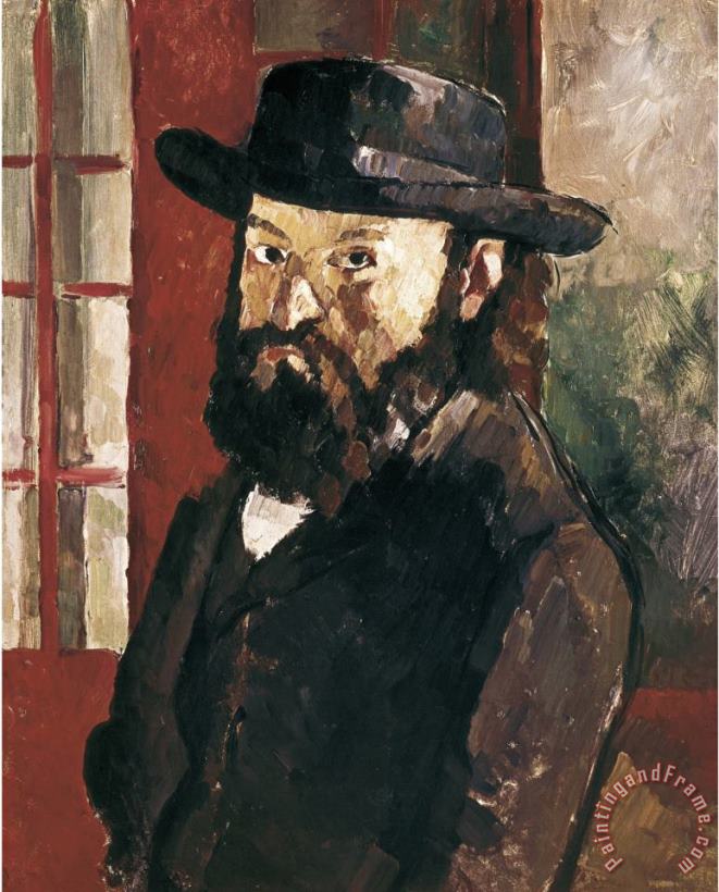 Self Portrait painting - Paul Cezanne Self Portrait Art Print