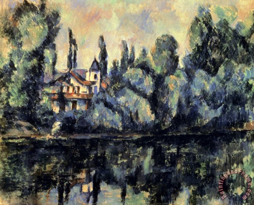 Paul Cezanne Shores of Marne Art Print
