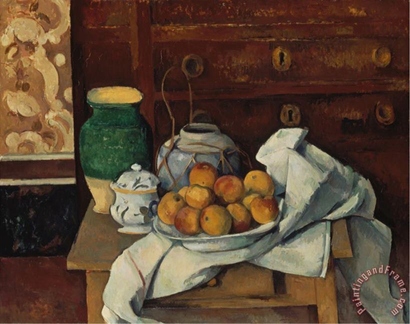 Still Life About 1885 painting - Paul Cezanne Still Life About 1885 Art Print