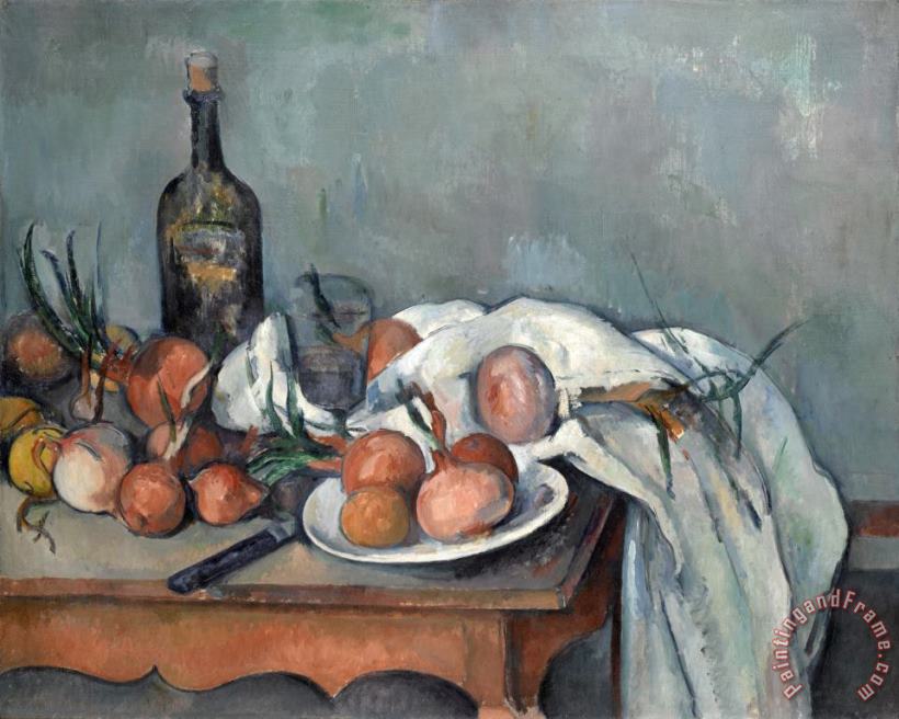 Paul Cezanne Still Life with Onions Circa 1895 Art Print