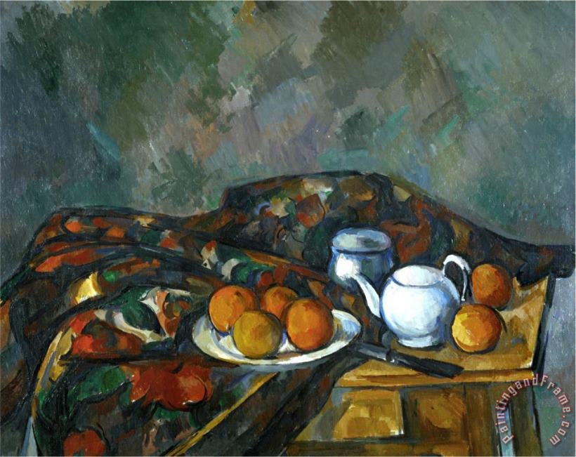Still Life with Teapot 1902 1906 painting - Paul Cezanne Still Life with Teapot 1902 1906 Art Print