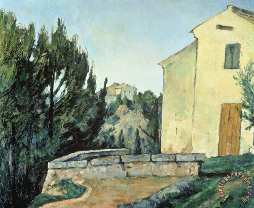 The Abandoned House at Tholonet painting - Paul Cezanne The Abandoned House at Tholonet Art Print