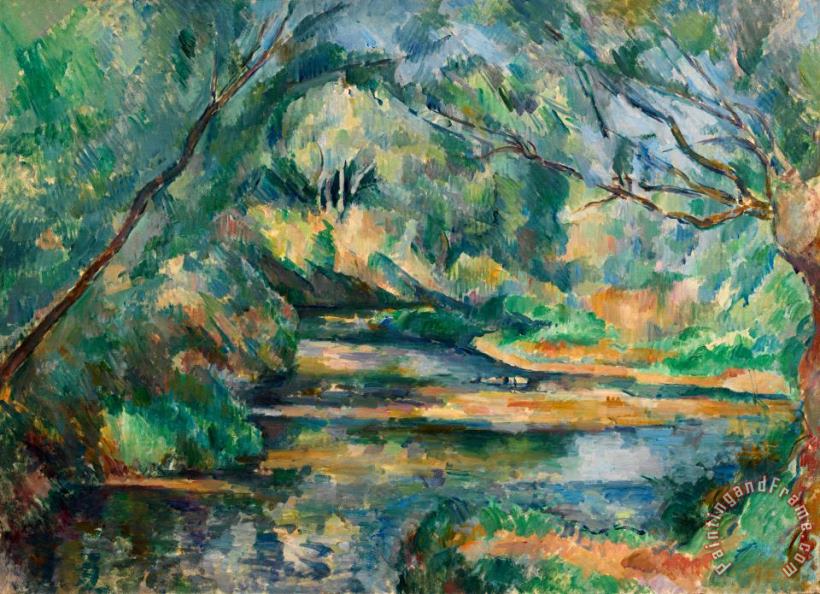 The Brook painting - Paul Cezanne The Brook Art Print