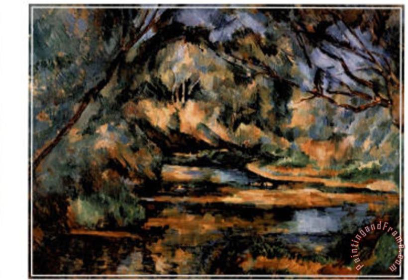 The Brook Le Ruisseau painting - Paul Cezanne The Brook Le Ruisseau Art Print