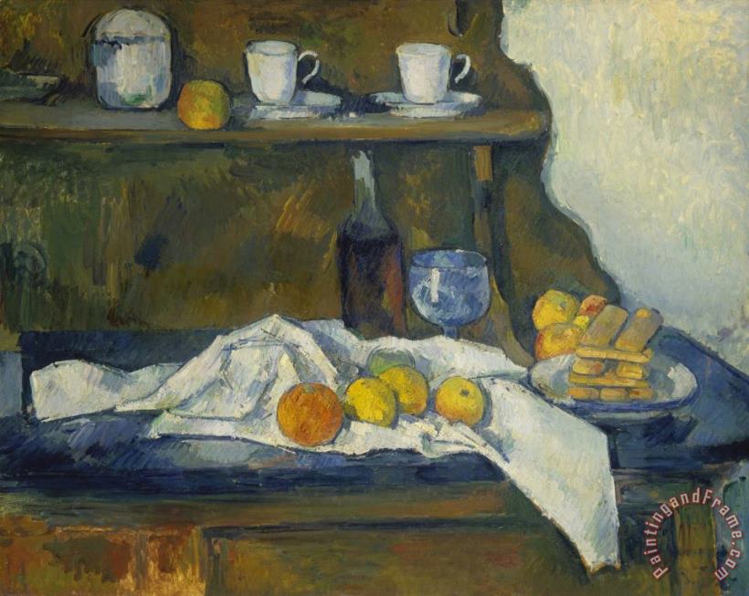The Buffet 1873 77 painting - Paul Cezanne The Buffet 1873 77 Art Print