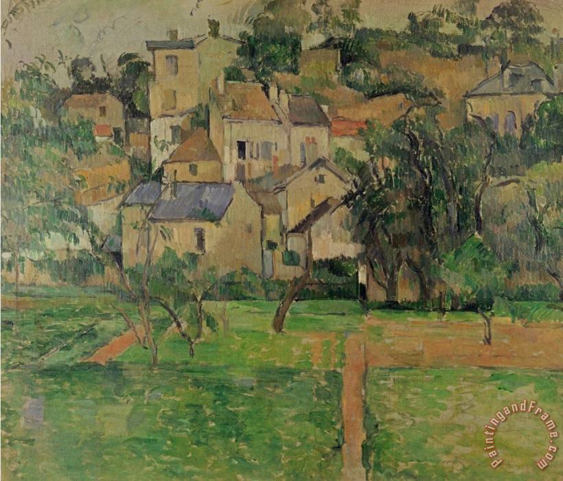 The Hermitage at Pontoise 1884 Oil on Canvas painting - Paul Cezanne The Hermitage at Pontoise 1884 Oil on Canvas Art Print