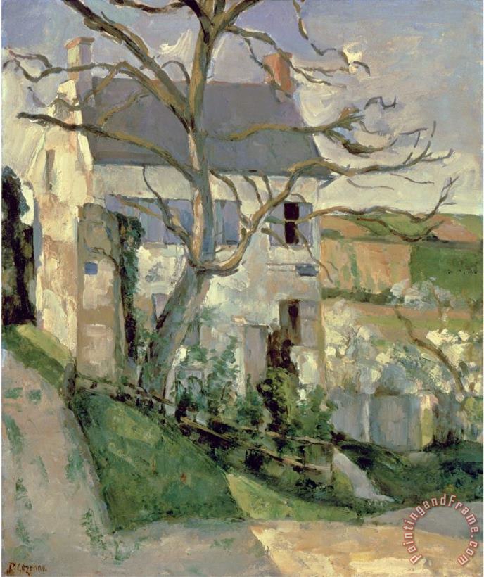 Paul Cezanne The House And The Tree C 1873 74 Art Print