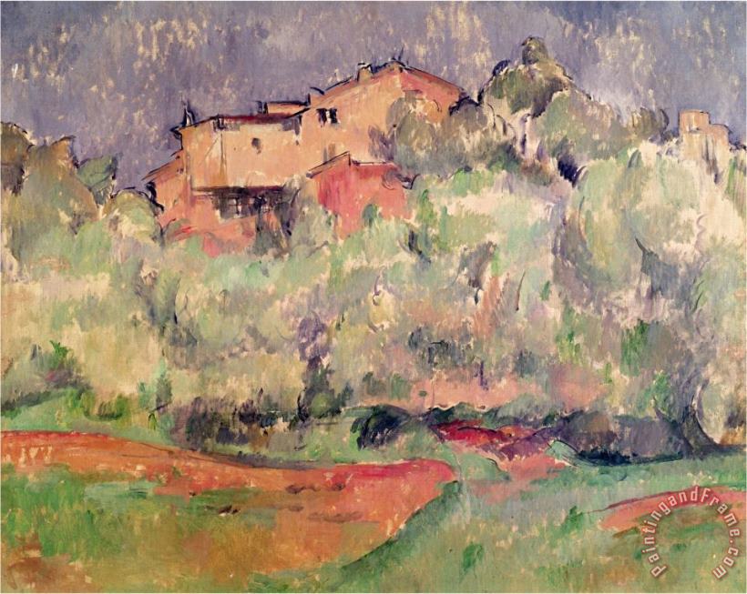 The House at Bellevue 1888 92 painting - Paul Cezanne The House at Bellevue 1888 92 Art Print