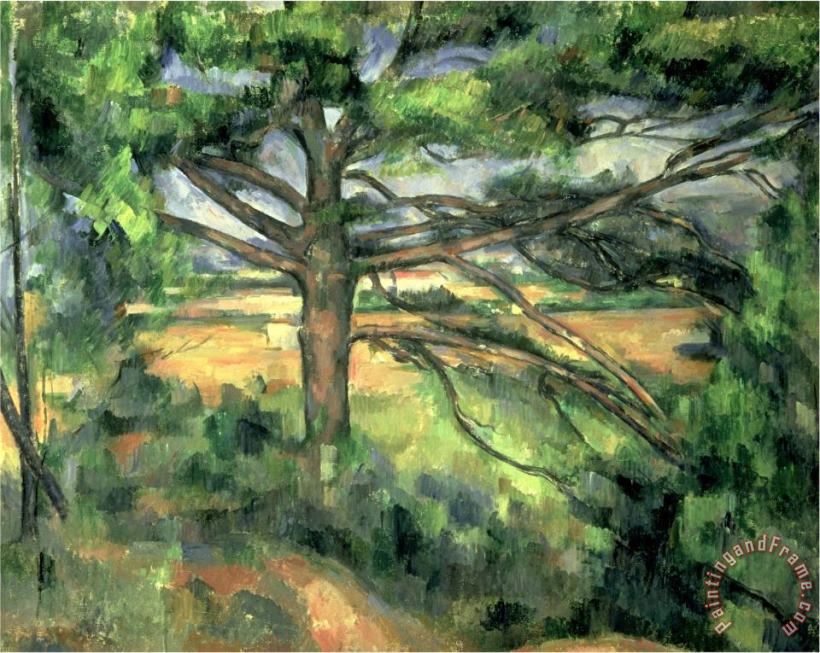 Paul Cezanne The Large Pine 1895 97 Art Painting