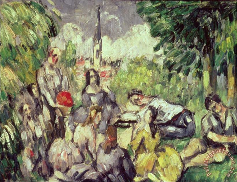 Paul Cezanne The Picnic Circa 1873 78 Art Painting