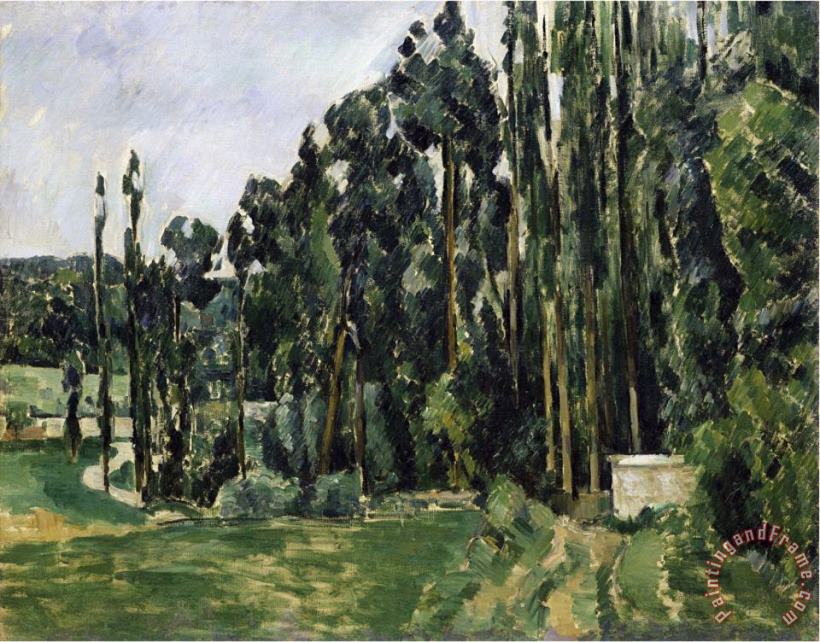 Paul Cezanne The Poplars C 1879 82 Art Print