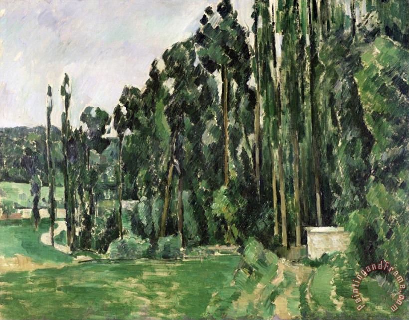 The Poplars Circa 1879 82 painting - Paul Cezanne The Poplars Circa 1879 82 Art Print