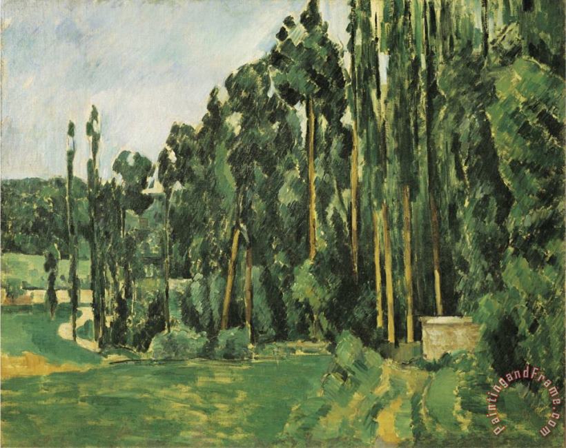 Paul Cezanne The Poplars Les Peupliers Art Print